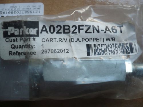 New Parker A02B2FZN-A6T D.A. Poppet Valve SEALED