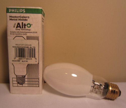 Philips MHC50/C/U/M/4K ALTO 50W Master Color Metal Halide Screw Base Light Bulb