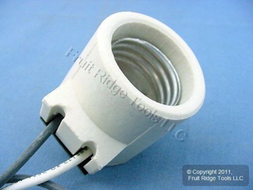Leviton porcelain light socket 15? angle pan lamp holder 18315 for sale