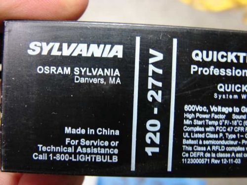 Sylvania QTP4x32T8 electronic ballast