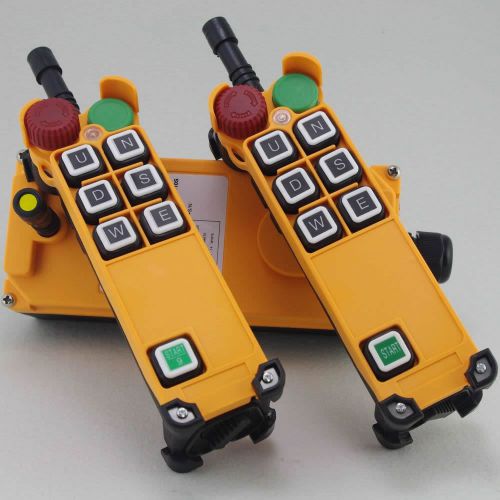 12v 3 motion 1 speed 2 transmitters hoist crane remote controller system e-stop for sale