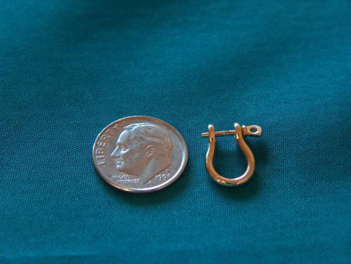 1/2&#034; sterling silver shackle earring for sale