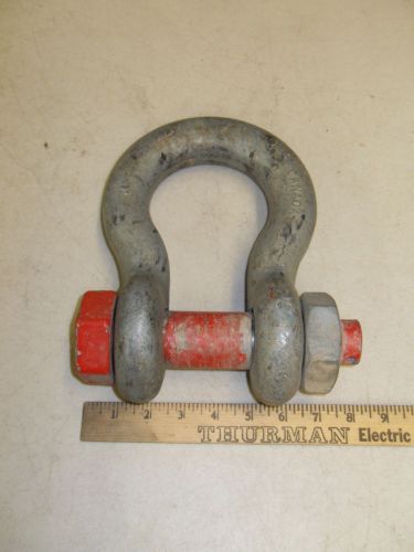 Crosby 30 ton 1-1/2&#034; wll30t shackle steel anchor shackle bolt style for sale