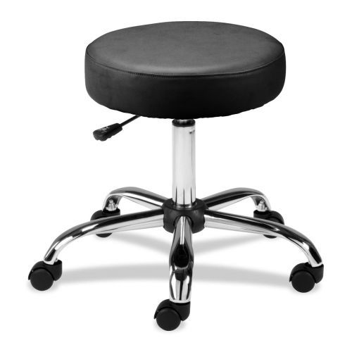 Lorell 69513 round stools pneumatic 16in round black for sale