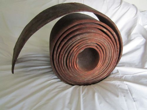 antique 1800s rare big industrial machine leather belt 25&#039;  5&#039;&#039; 1/2  very heavy