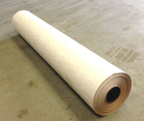 Kraft White Poly Coated Reinforced Paper Roll 600&#039; L x 48&#034; W  50#