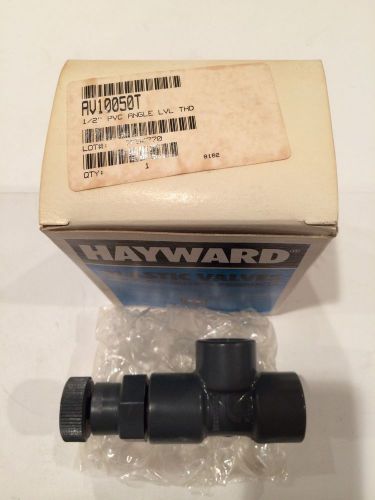 Hayward av10050t 1/2&#034; pvc angle valve threaded new in box for sale