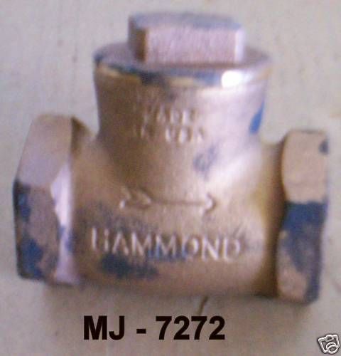 Hammond bronze threaded check valve for sale