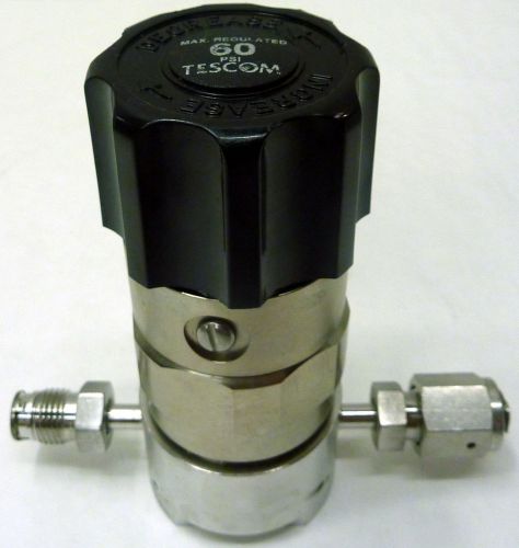 Black tescom 74-2461krg20-037 manual pressure regulator valve 1/2&#034; male vcr for sale