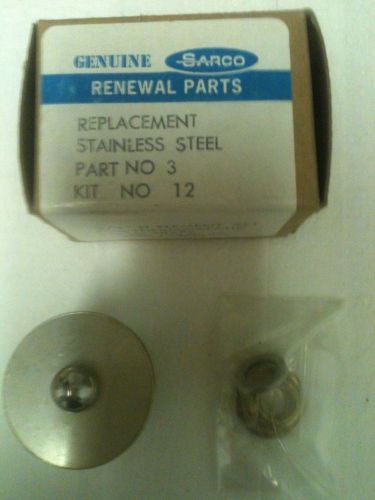 Spirax sarco rplmnt part 3 kit 12 1/2 ss h element for steam traps 3/4 for sale