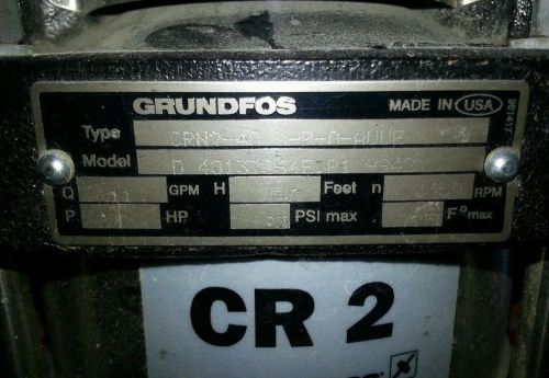 Grundfos pump
