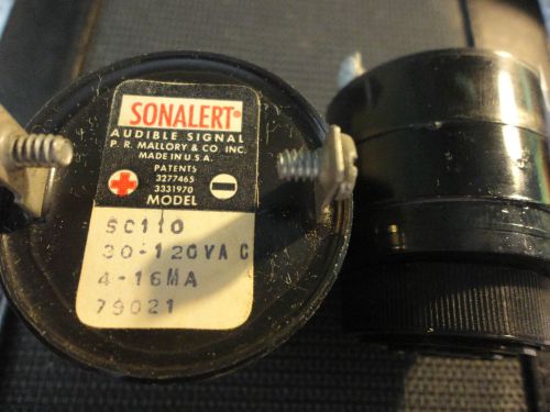SONALERT SC110 30-120VAC 4-16MA MALLORY TRANSDUCER