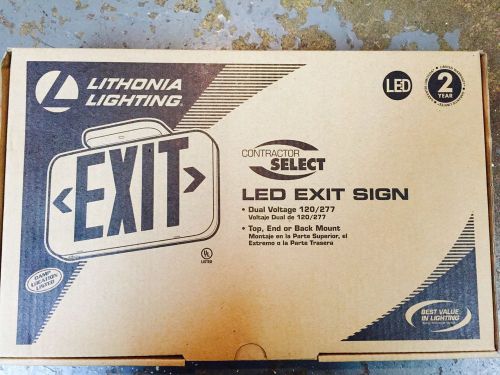 Lithonia Red LED Emergency &#034;EXIT&#034; Sign W/Battery Back-up *NEW*