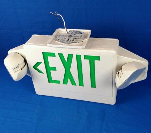 Lithonia green exit sign for sale