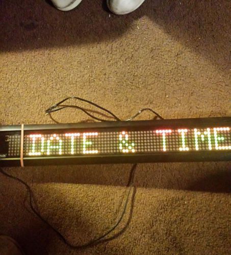 New! Color LED Programmable Scrolling Message Display 28x4