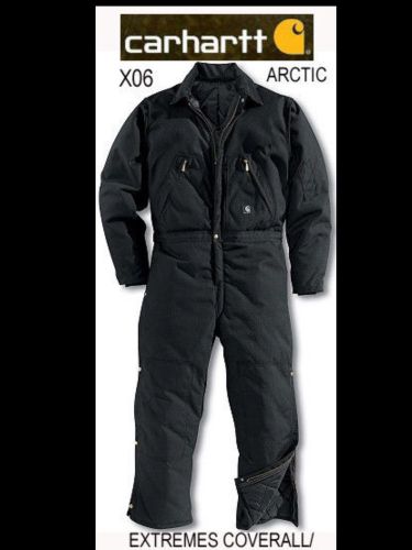 CARHARTT X06 Arctic Quilt Lined Coveralls, 56-Regular, Black, NWT