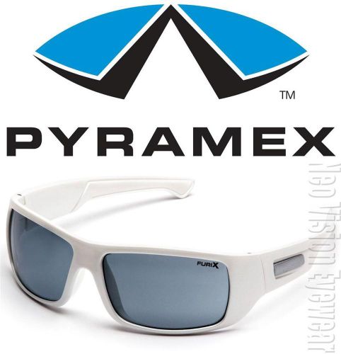 Pyramex furix white smoke anti fog lenses safety glasses sunglasses z87+ for sale