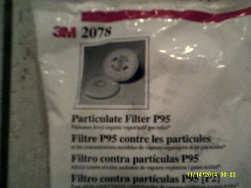 3M 2078 PARTICULATE FILTER P95 NUISANCE LEVEL ORGANIC ACID/VAPOR GAS RELIEF