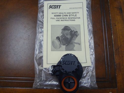 Scott safety 40mm chin style filter canister adapter av-2000, av-3000 mask for sale