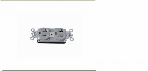 Pass &amp; seymour #pt5362-gry plugtail™ spec grade receptacles 20a /125v - gray for sale