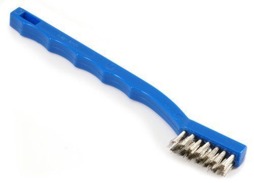 Forney 70488 Wire Brush  Stainless Steel with Plastic Handle  7-1/4-Inch-by-.006