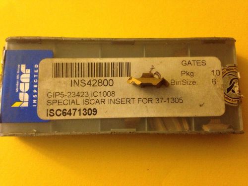 ISCAR CARBIDE INSERTS (QTY6) GIP5-23423 IC1008