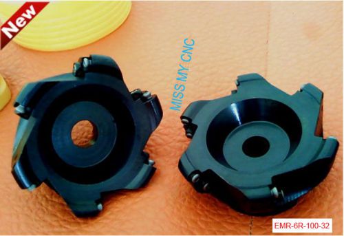 New 1pcs 6 flute emr-6r-100-32 rounding face end milling cutter cnc milling(b) for sale