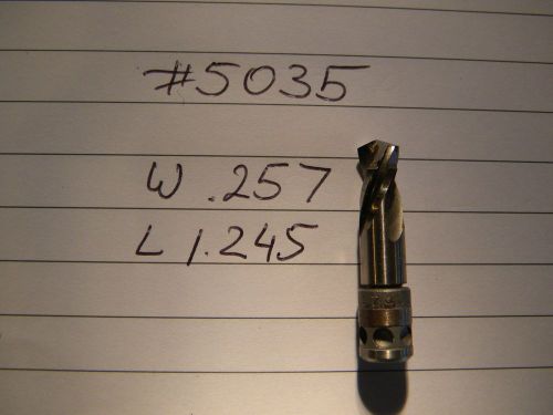 2 new drill bits #5035 .257 hsco hss cobalt aircraft tools guhring made in usa for sale