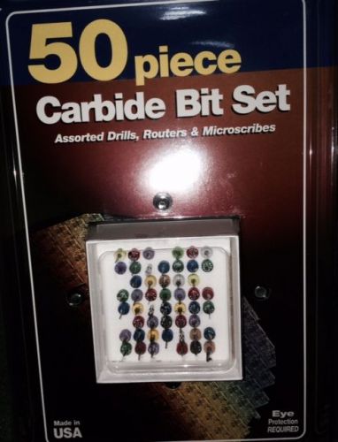 50 PC. Carbide Bit Set, new, sealed in factory box, made in US