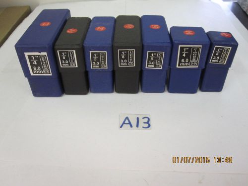 Metal Marking Punches 4 sets letters 1/8&#034; 3MM, 1 set #s, 1 set 1/4&#034; 6MM let/num
