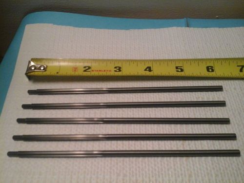 LOT OF (5) NEW AMAMCO SOLID CARBIDE REAMERS -  (.1645)  - STRAIGHT FLUTE