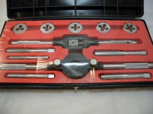 Made in usa** (sae) craftsman kromedge tap and hexagon die set 12 piece 952055 for sale