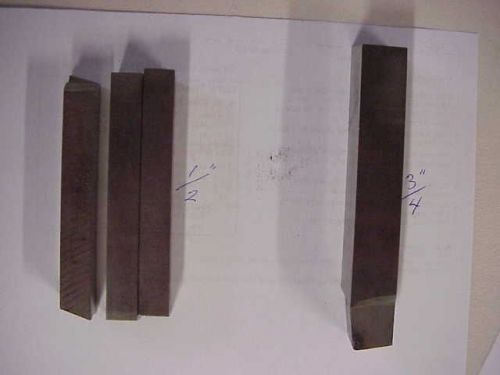 High Speed Steel HSS Lathe Tool Bits - 1/2” and 3/4” plus Mo-Max