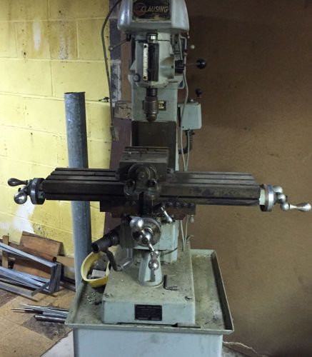 CLAUSING ATLAS 8520 Vertical Milling Machine Desk Bench Top Mini Mill USA Tool