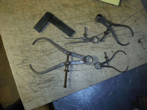 Vintage craftsman brown and sharpe calipers dividers square for sale
