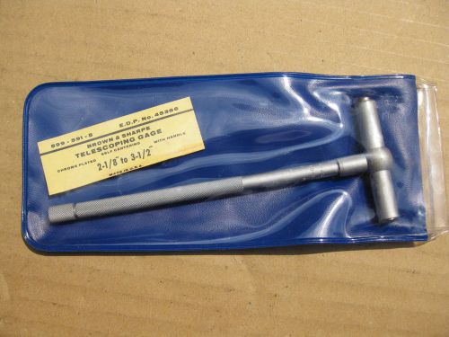Brown &amp; Sharpe 2-1/8” - 3-1/2” Telescoping gages 599-591-5 USA gage
