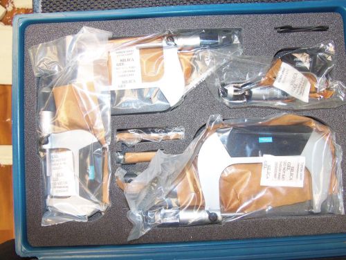 FOWLER Micrometer Measuring Range 0 ~ 4&#034; Set .0001 NIB