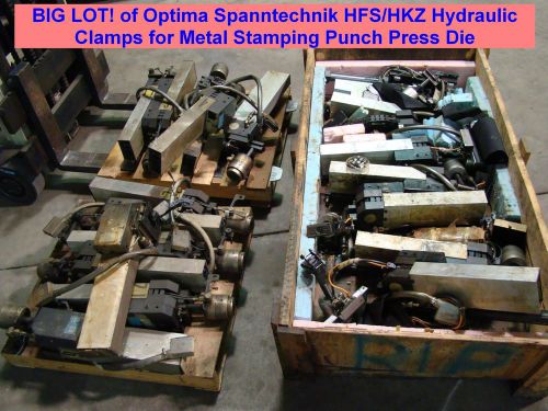 Lot optima spanntechnik hfs/hkz hydraulic clamp metal stamping punch press die for sale