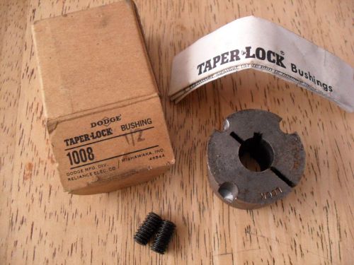Dodge Taper-Lock Bushing 1008 X 1/2 1008X34 1/2&#034; Bore New Old stock vintage