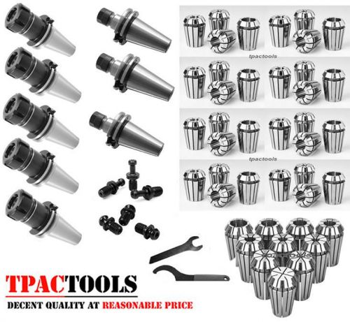 HAAS CAT40 5PC ER32 3PC ER16 COLLET CHUCK AND 22PC COLLETS PACKAGE NEW