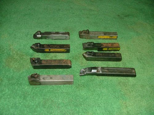 8 Misc. Indexable Carbide Insert Lathe Tools Boring and turning, 3/4&#034; Sq. Shank