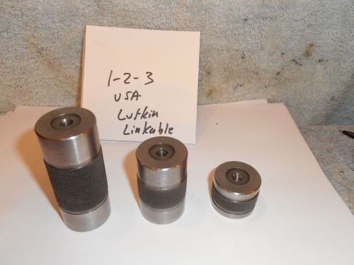 Machinists 12/27 BUY NOW Suoer nice Lufkin 1, 2 and 3&#034; set uop and/or gage bars