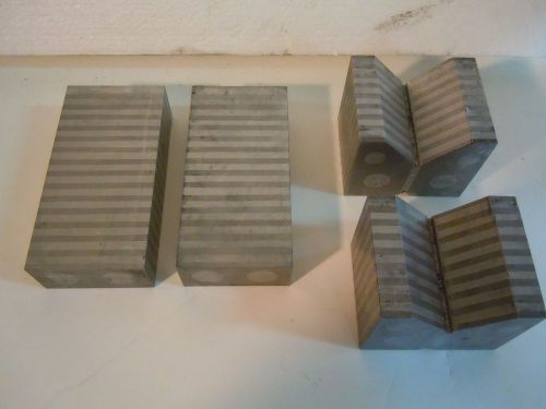 Precision ground magnetic parallels and v-blocks for surface grinder for sale