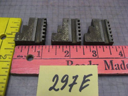3  lathe chuck jaws outside old vintage tool 297e for sale