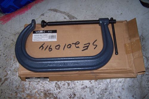 New wilton 14284 10 inch drop forged c-clamp 6&#034; throat depth for sale