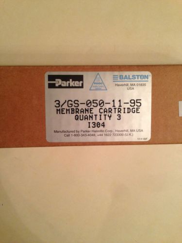 Parker-balston type 9556 filter with 3 gs-050-11-95 membrane cartridges for sale