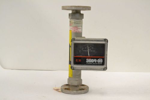 Brooks 3609eb2a1m1a 3604&amp;09 60-600kg/hr water flow indicator flowmeter b305189 for sale