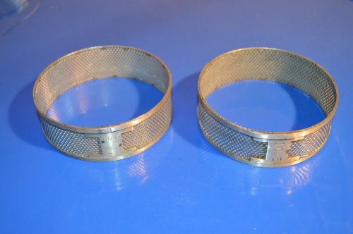 2 Brinkmann Retsch 0.5 Ring Sieve Collar for Centrifugal Mill Trapezoid Holes