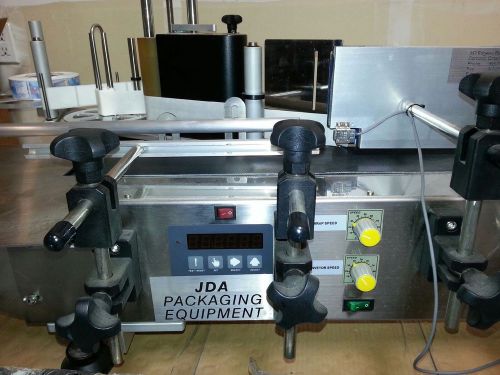 JDA-1 wrap around labeling machine with hot stamp coder