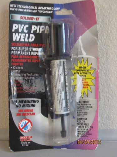 Solder-it pvc pipe weld repair -black- no mess &amp; no mixing for sale